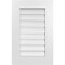Ekena Millwork Vertical Surface Mount PVC Gable Vent: Functional, w/ 3-1/2"W x 1"P Standard Frame, 18"W x 28"H GVPVE18X2801SF - alternate 1